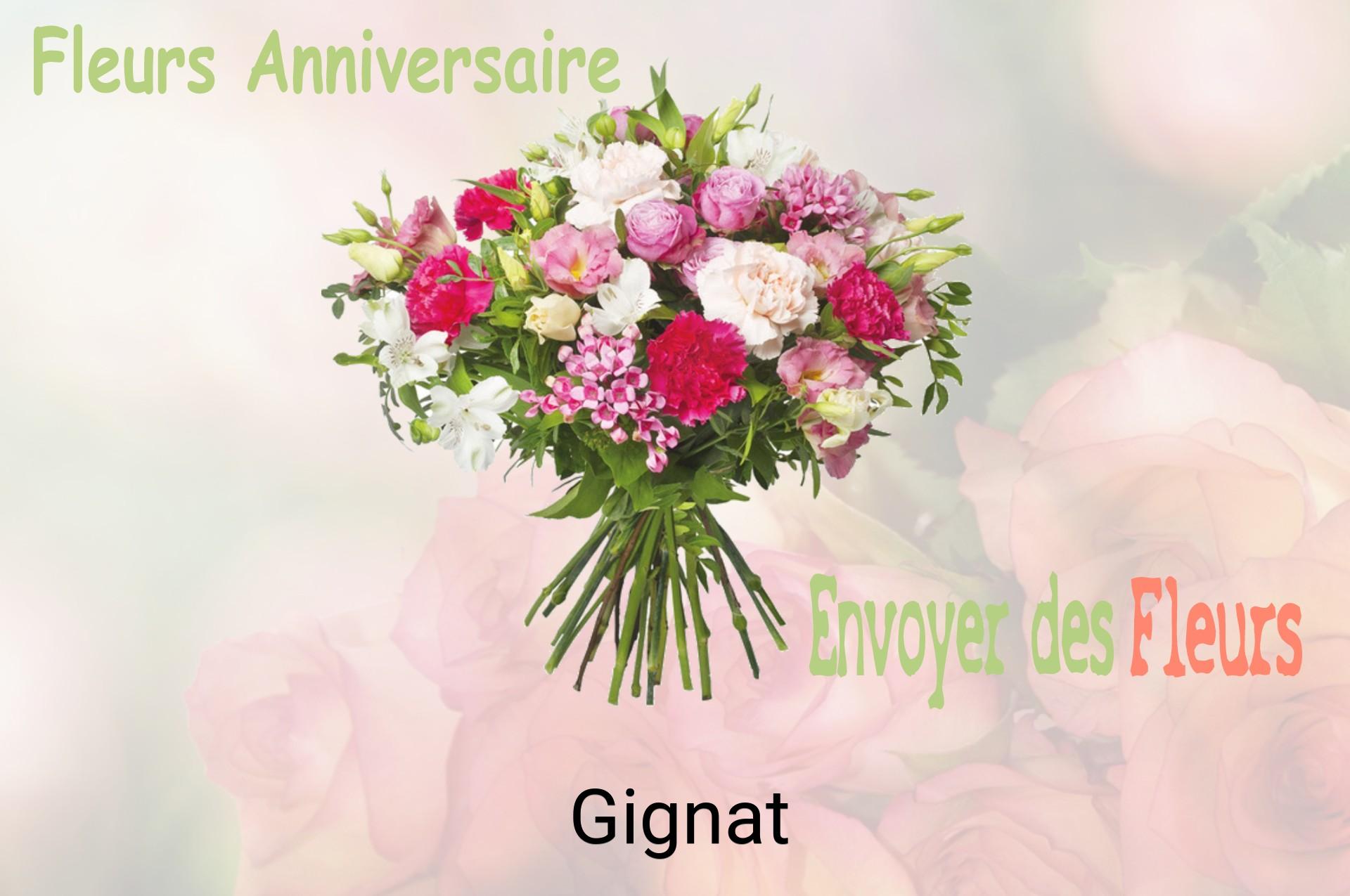 Bouquet de fleurs d’anniversaire livré à Gignat